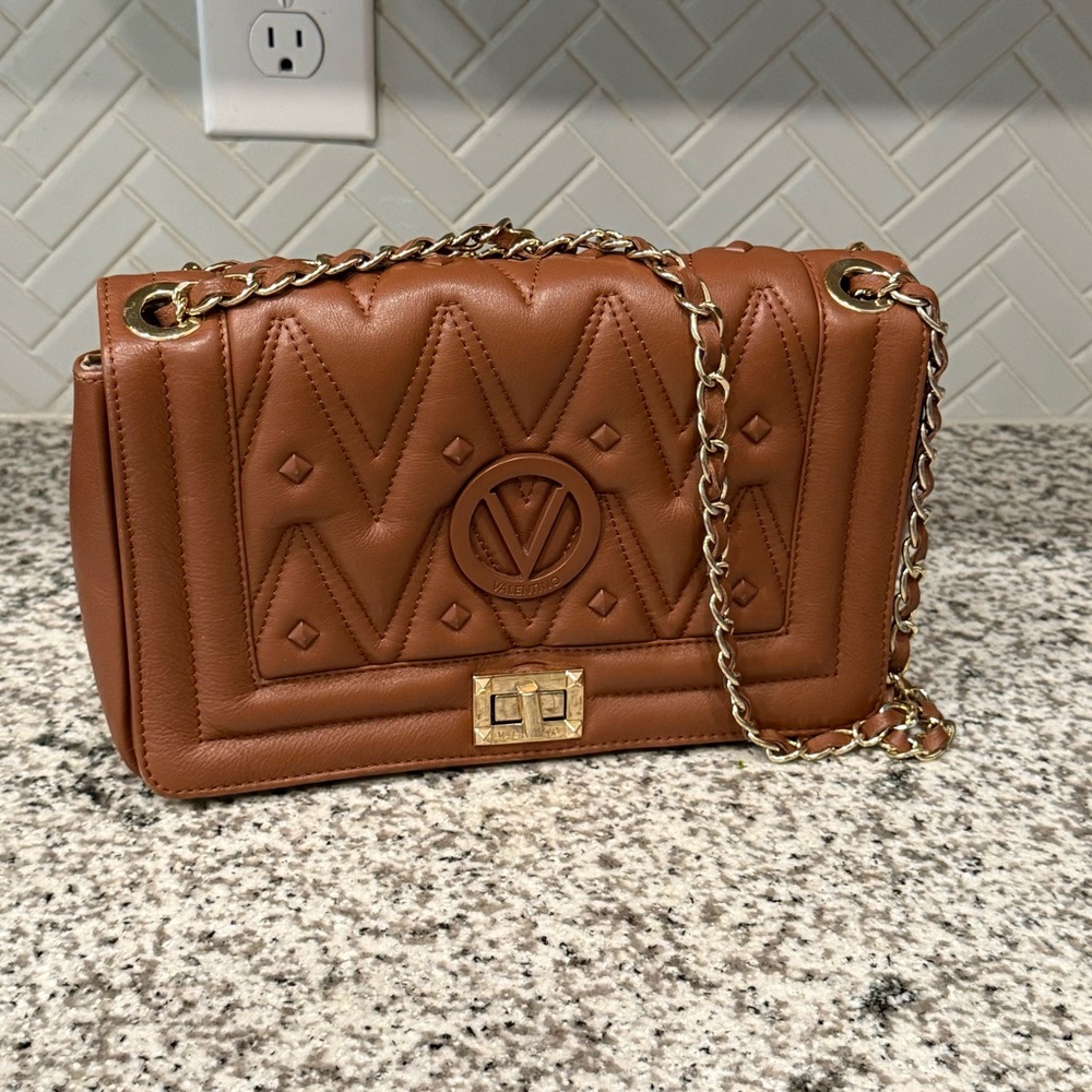 Valentino Alice Studded Leather Shoulder Bag